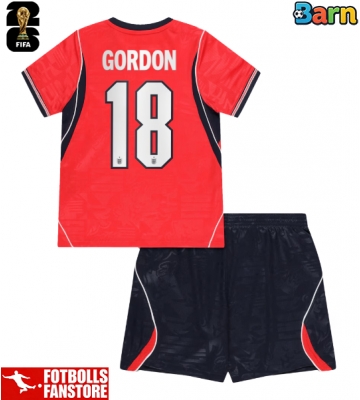 England Anthony Gordon #18 Bortatröja Barn VM 2026 Kortärmad (+ Korta byxor)